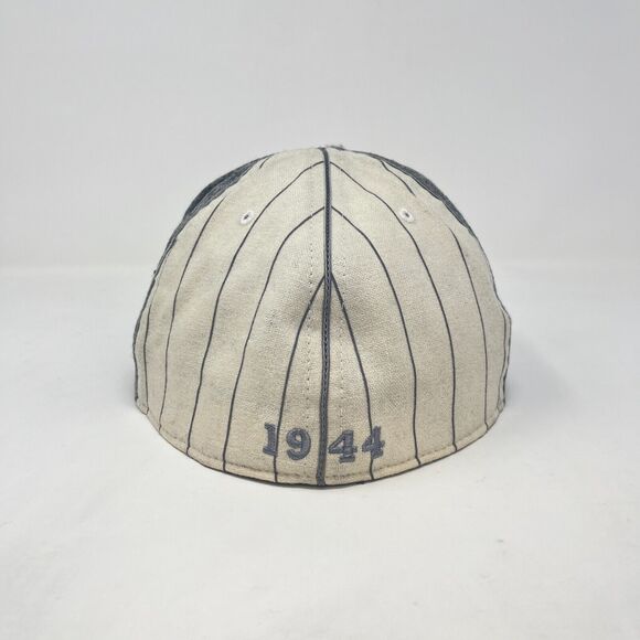 Vintage Black Ball Classics St. Louis Stars Cream Striped Fitted 7 7/8 Cap 1944 - Picture 2 of 8